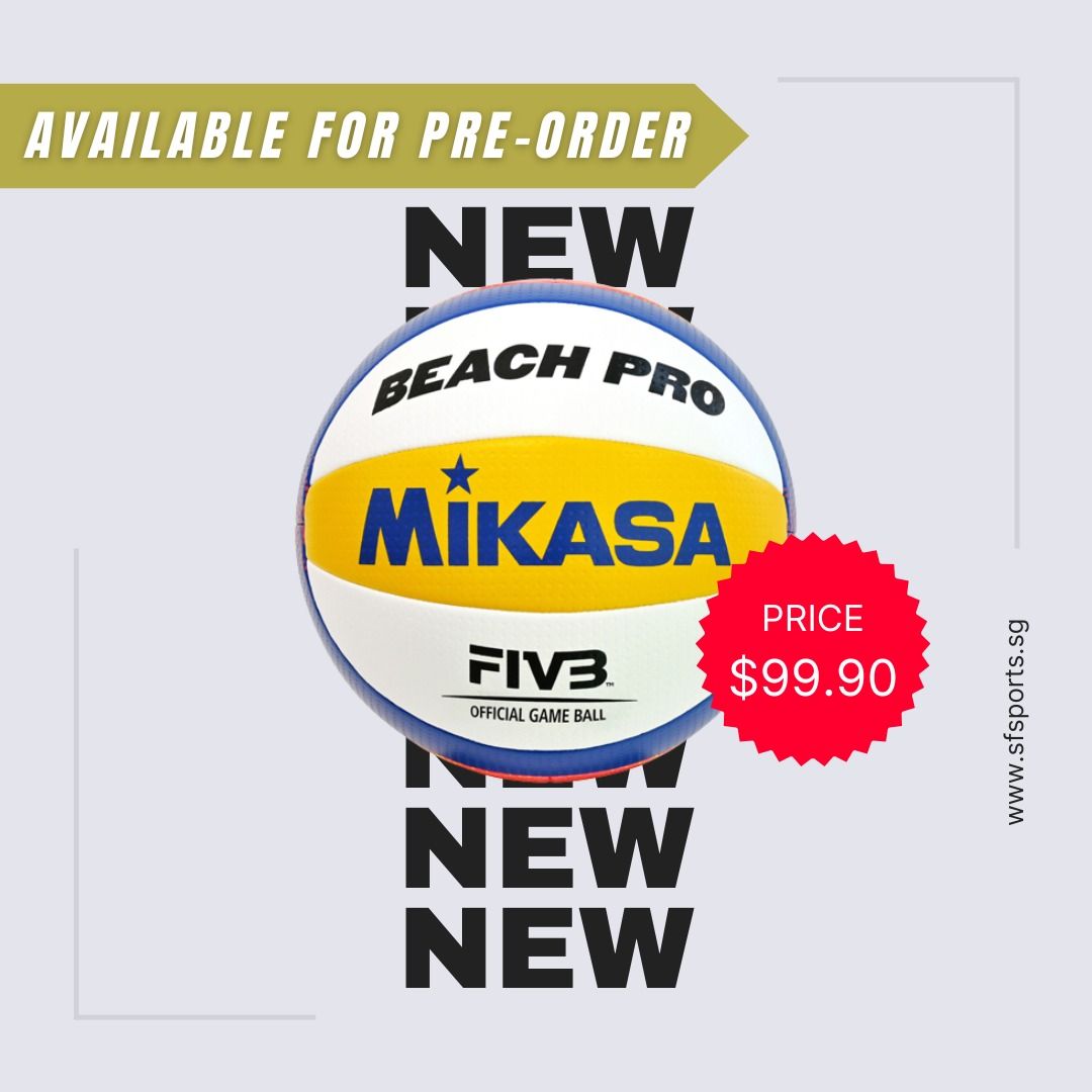 Mikasa BV550C-WYBR Volleyball, Sports Equipment, Sports & Games, Racket ...