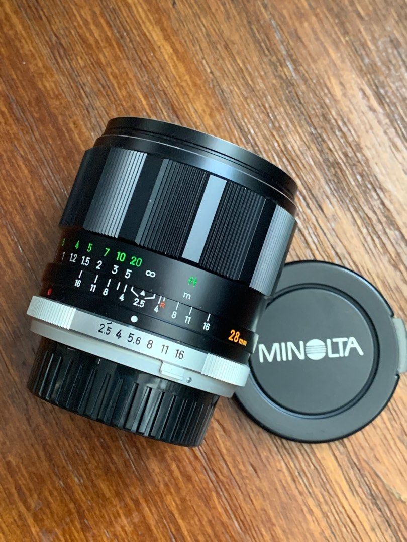 Minolta MC 28mm f2.5, 攝影器材, 鏡頭及裝備- Carousell