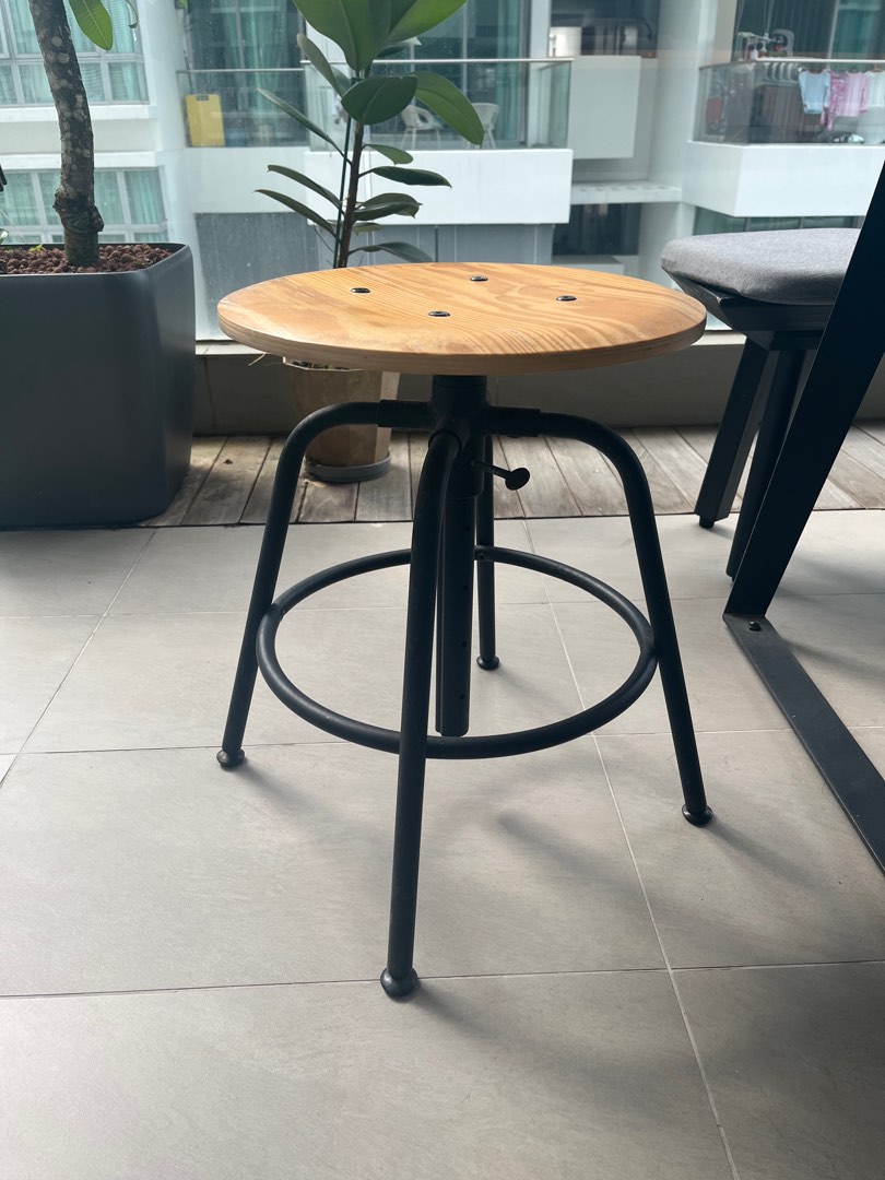 Moving Sales Ikea Wood Bar Stool, Furniture & Home Living, Furniture