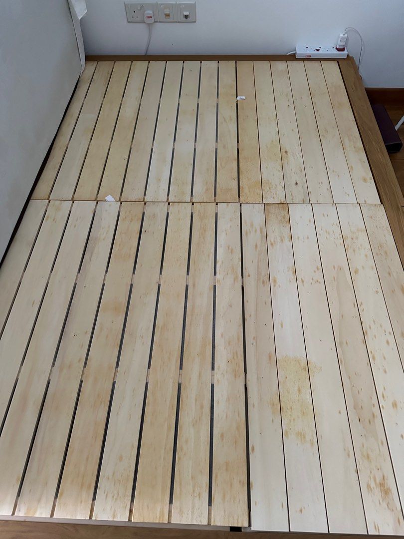 Muji bed frame with drawers & mattress, Furniture & Home Living