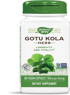 Nature's Way, Gotu Kola Herb, 475 mg, 180 Vegan Capsules