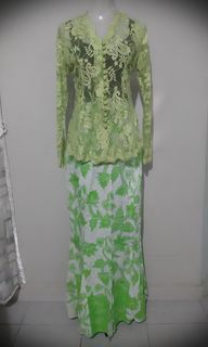 Neon Lime Kebaya Set