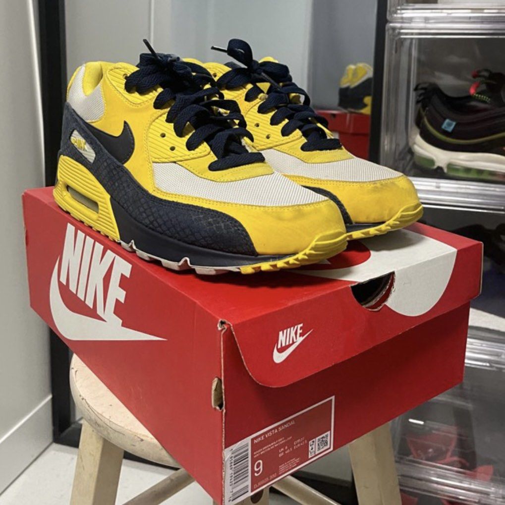 Air max 90 yellow blue snake sale