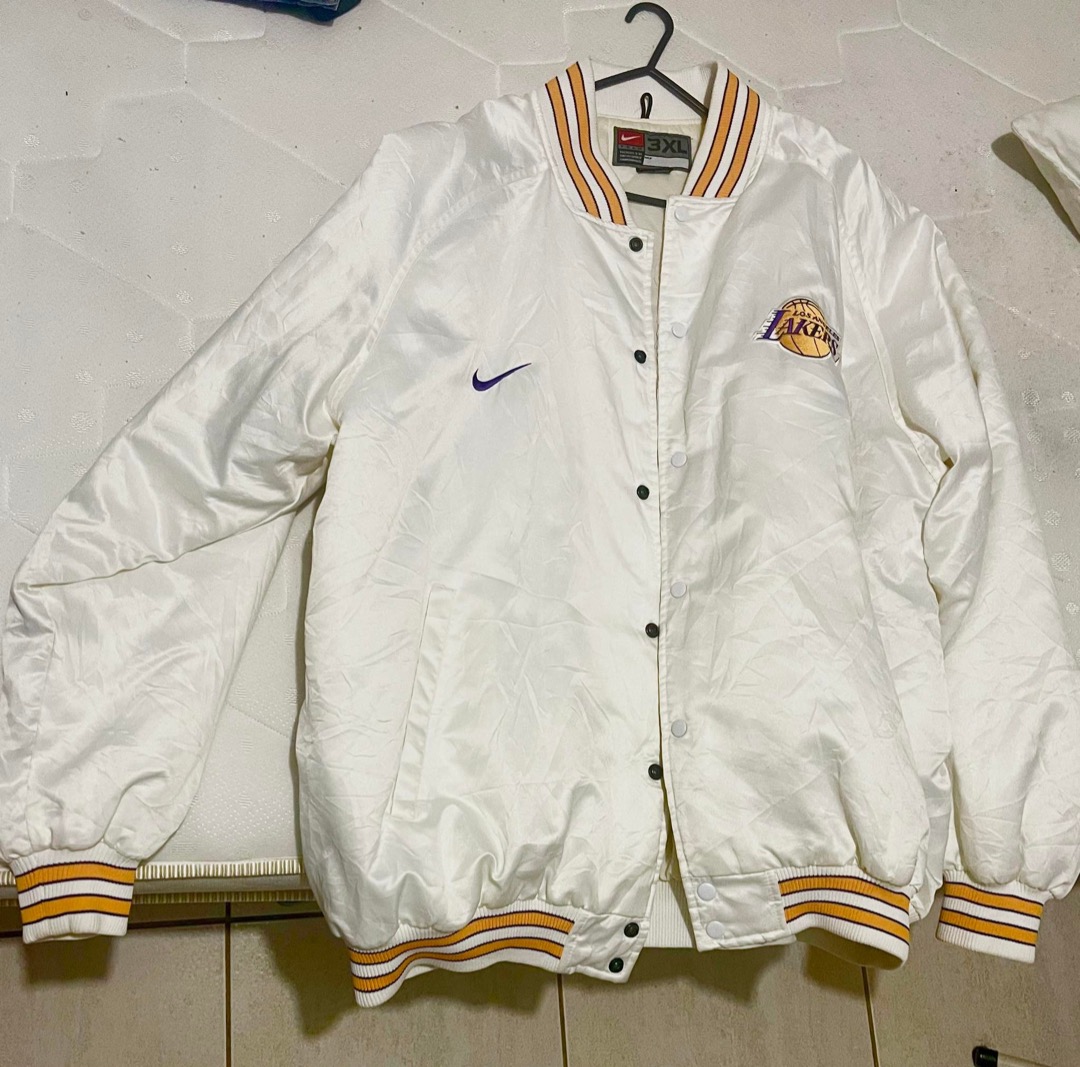 Nike Vintage Los Angeles Lakers varsity bomber jacket Women s