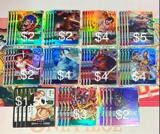 ONE PIECE Card Game OP-02 SR One Piece TCG OP-02 Luffy Ivankov Edward Newgate Portgas D Ace Nami Kizaru Akainu Aokiji Kuzan Magella Kozuki Oden SR cards Super Rare