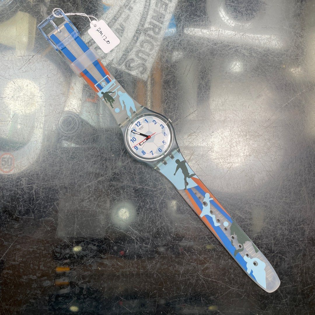 Original Swatch Football Soccer Watch Jam Tangan Swiss Made 2007