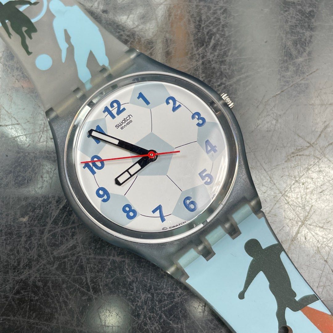 Original Swatch Football Soccer Watch Jam Tangan Swiss Made 2007