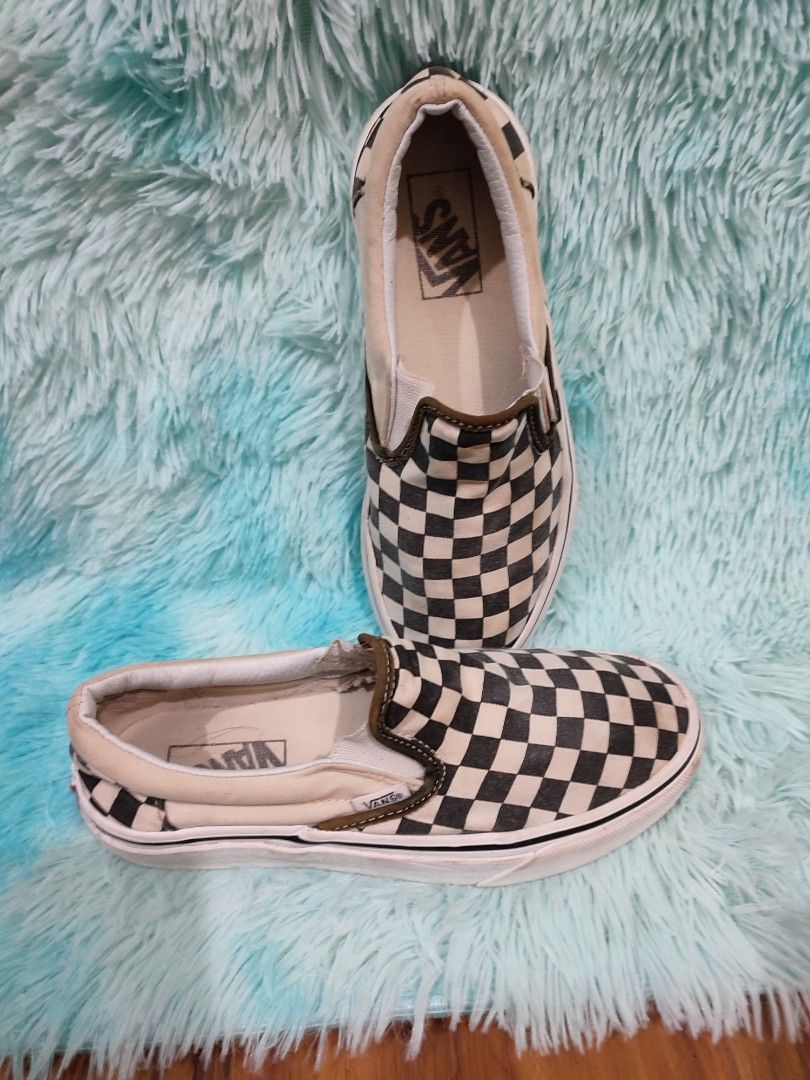 chequered vans