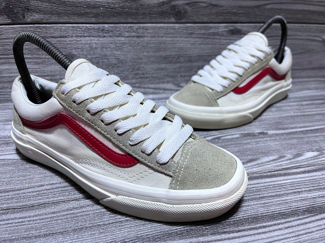 Vans style 36 hot sale marshmallow racing red