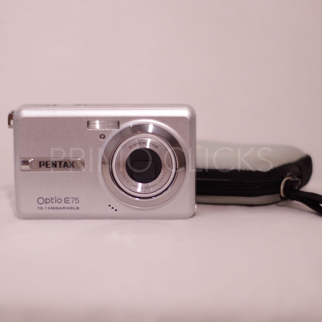 Pentax Optio E75 Digital Camera, Photography, Cameras on
