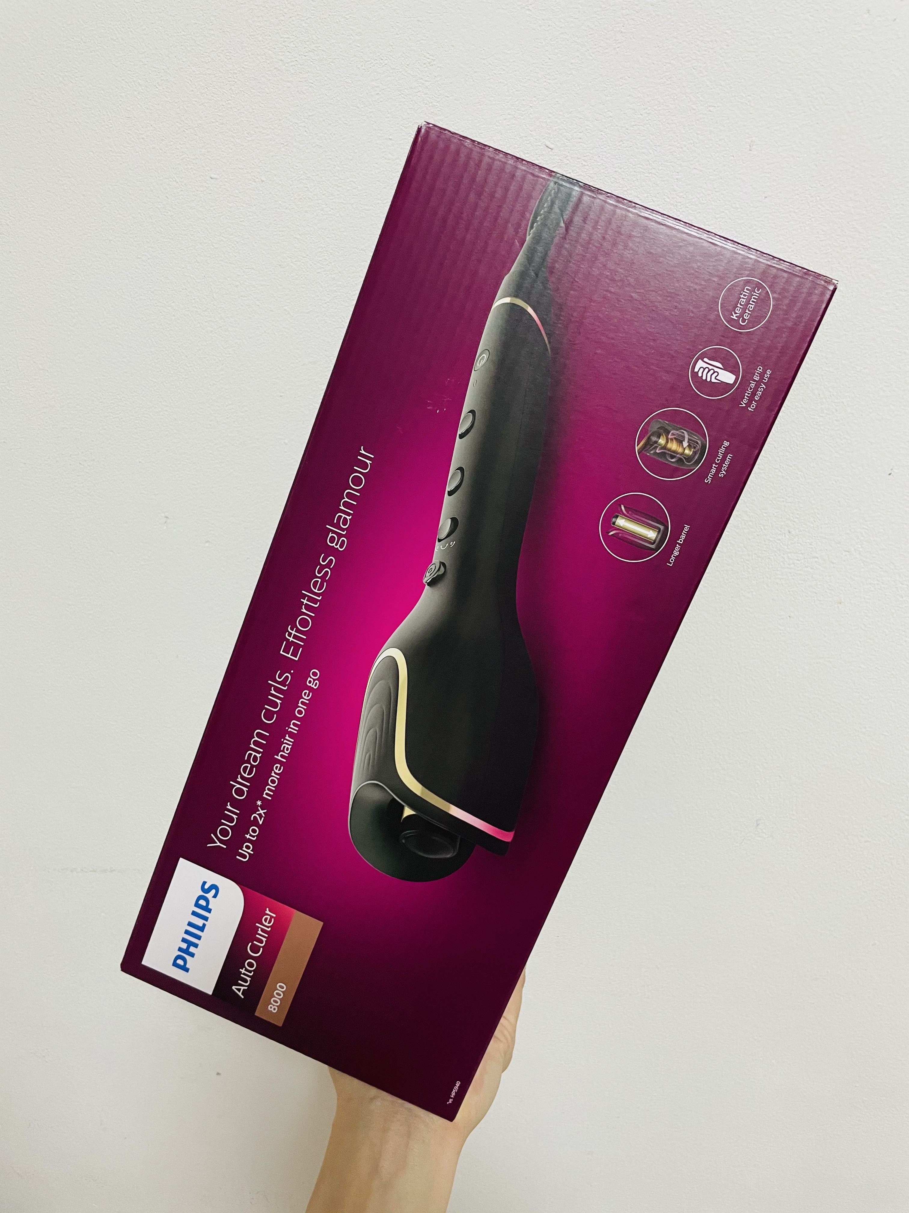 Philips auto curler (NEW), Beauty & Personal Care, Hair on Carousell
