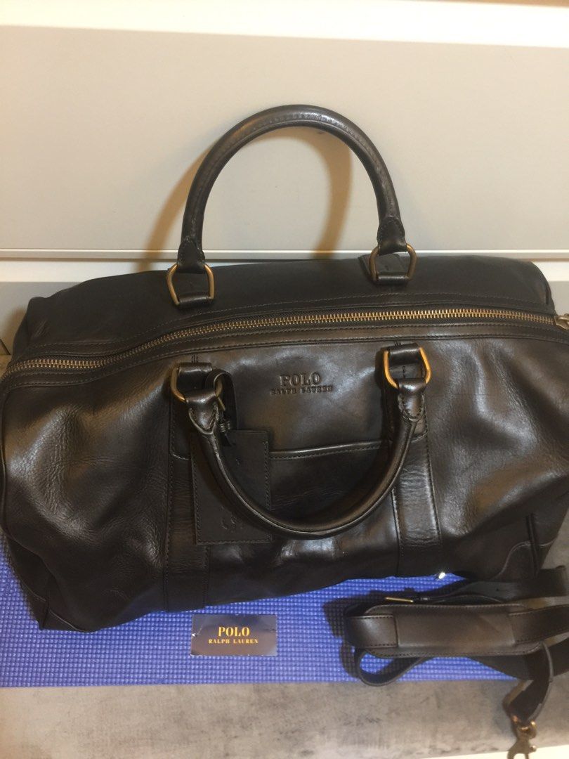 Polo Ralph Lauren leather Travel bag, Luxury, Bags & Wallets on Carousell