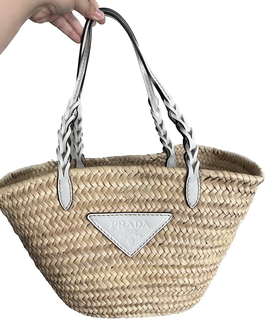 Prada Straw Tote Bag on Carousell