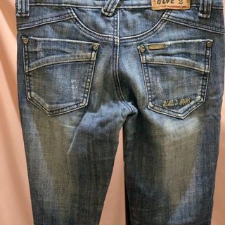 Preloved celana panjang jeans denim wanita merk blue 2 jeans uk 28