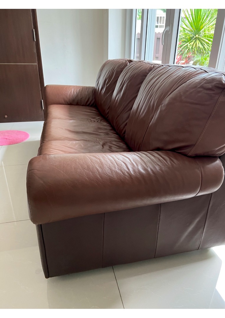 Preloved Genuine 3 Seater Sofa, Furniture & Home Living, Furniture