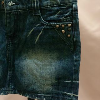 Preloved rok mini denim jeans wanita