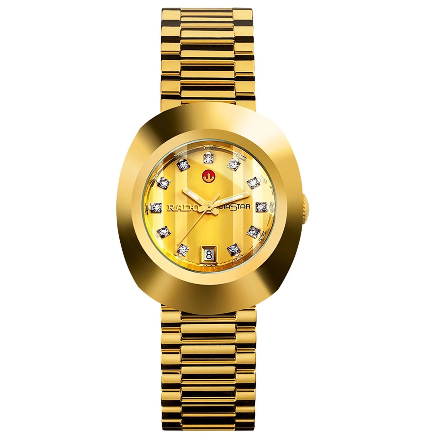 Rado Ladies The Original Diastar 28mm Champagne Gold Diamond Dial