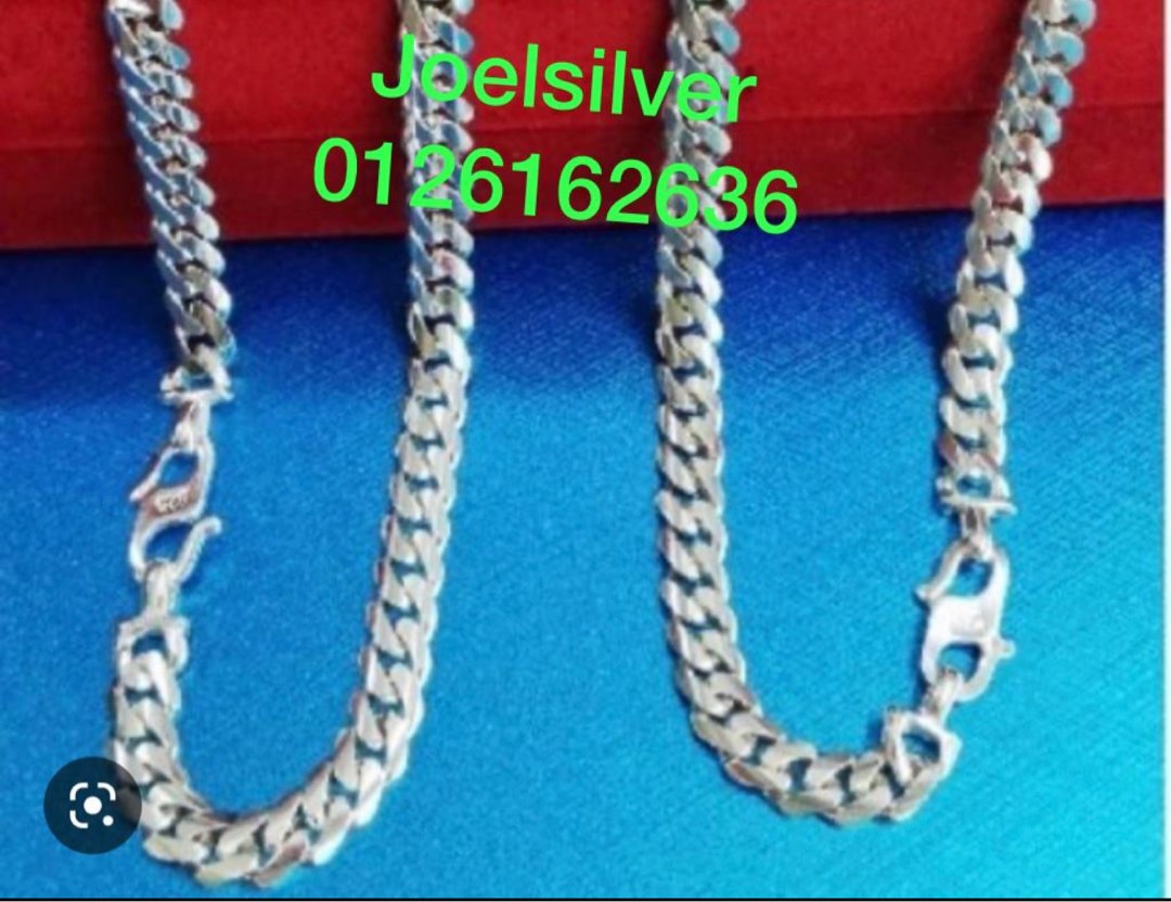Rantai leher perak asli silver 925