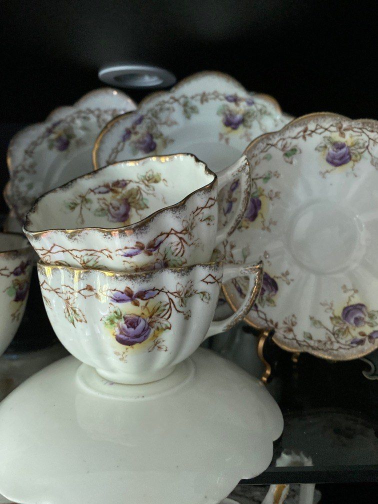 Antique china set store