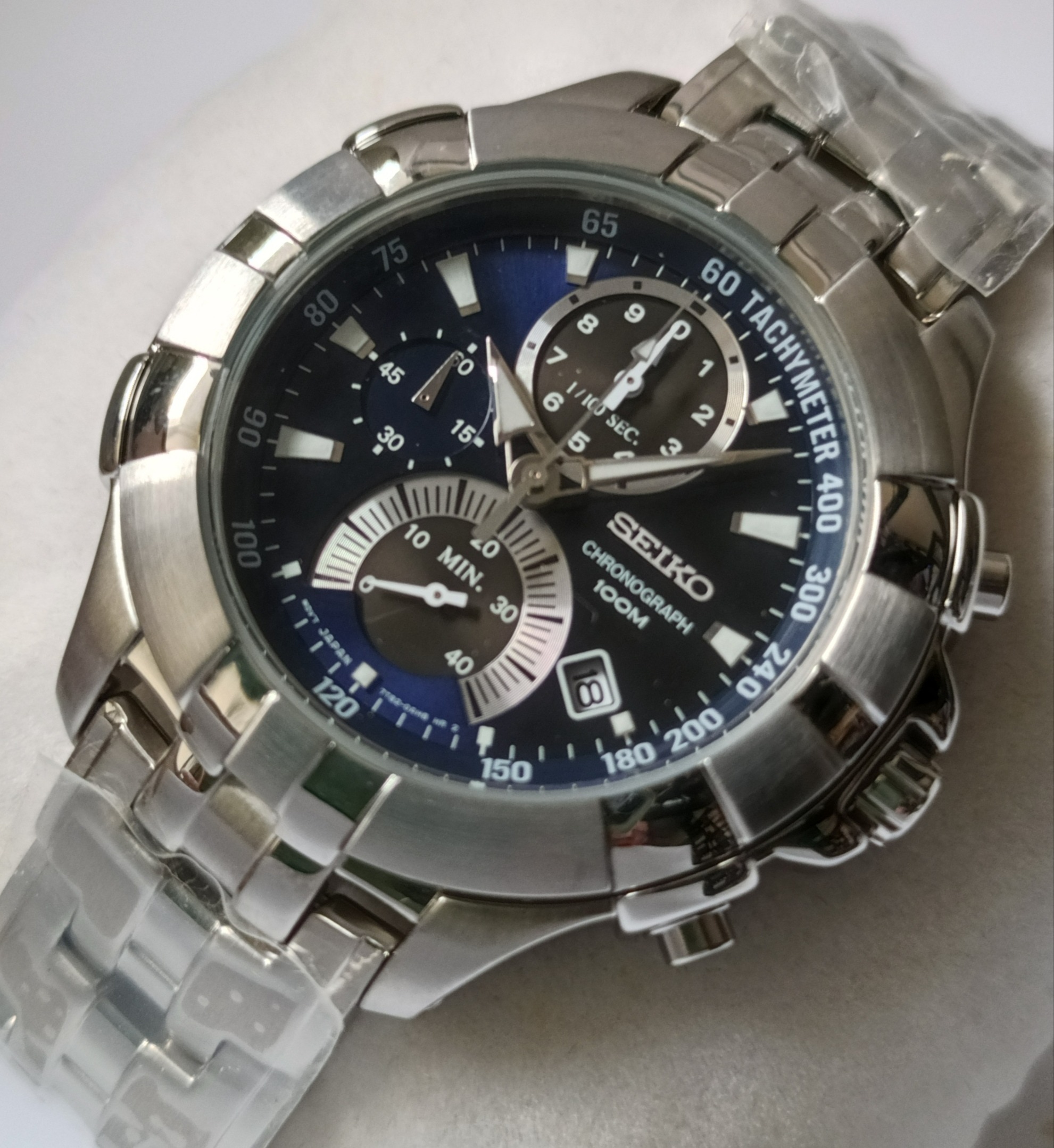 Rare Classic Seiko Tachymeter Chronograph 100M Mens Watch, Luxury, Watches  on Carousell