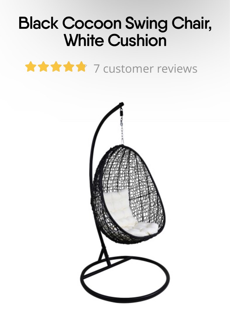 Rattan Swing Chair, Furniture & Home Living, Outdoor Furniture on Carousell