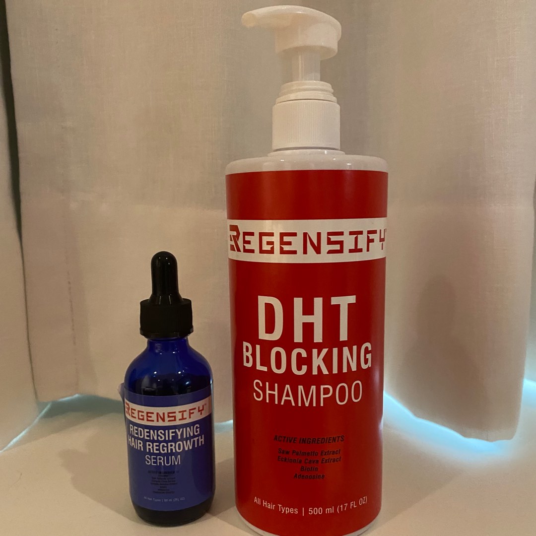 Regensify DHT Blocking Shampoo and Redensifying Hair Growth Serum