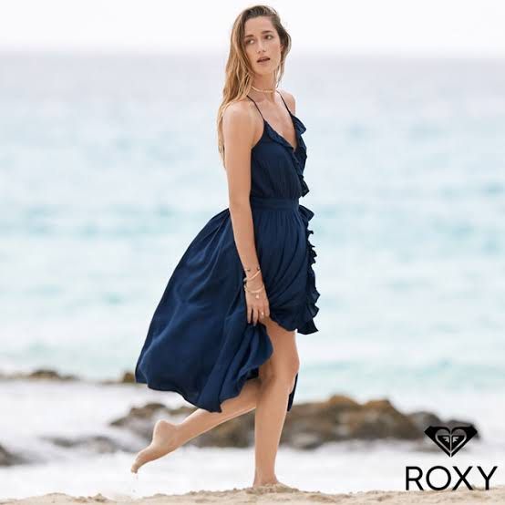 Roxy Rooftop Sunrise midi wrap dress
