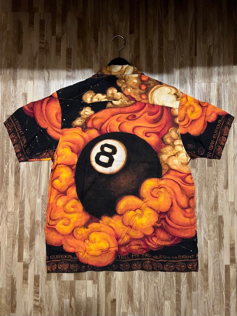 レア supreme Martin Wong8-Ball Rayon Shirt