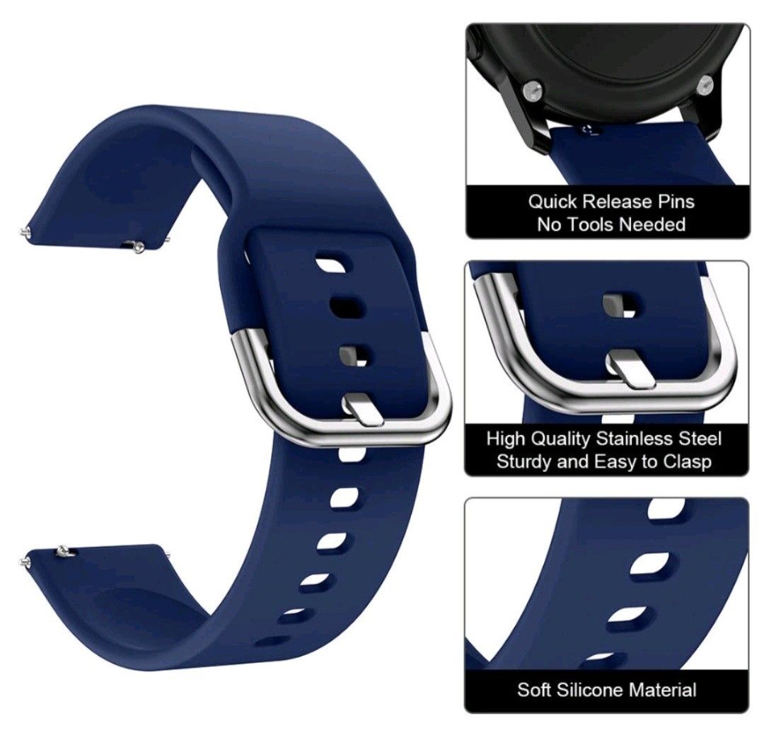 Samsung Galaxy Watch Active 2 20mm Silicone Band Strap Mobile