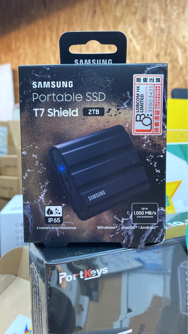 全新行貨】Samsung SSD T7 Shield USB 3.2 Gen 2 (1TB/2TB), 電腦