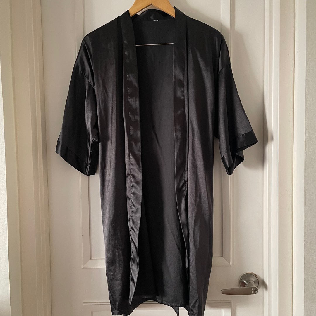 Solid Color Robe Lounge Set