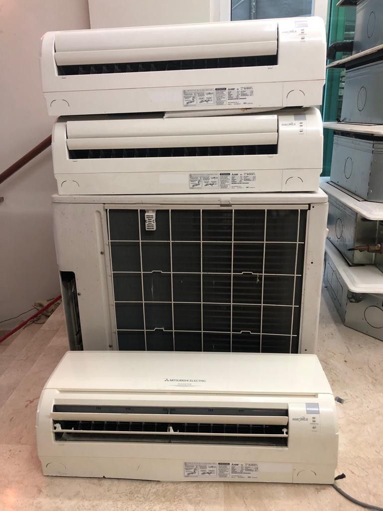 Second hand Mitsubishi aircon system. Wallmounted and Ceiling Cassette