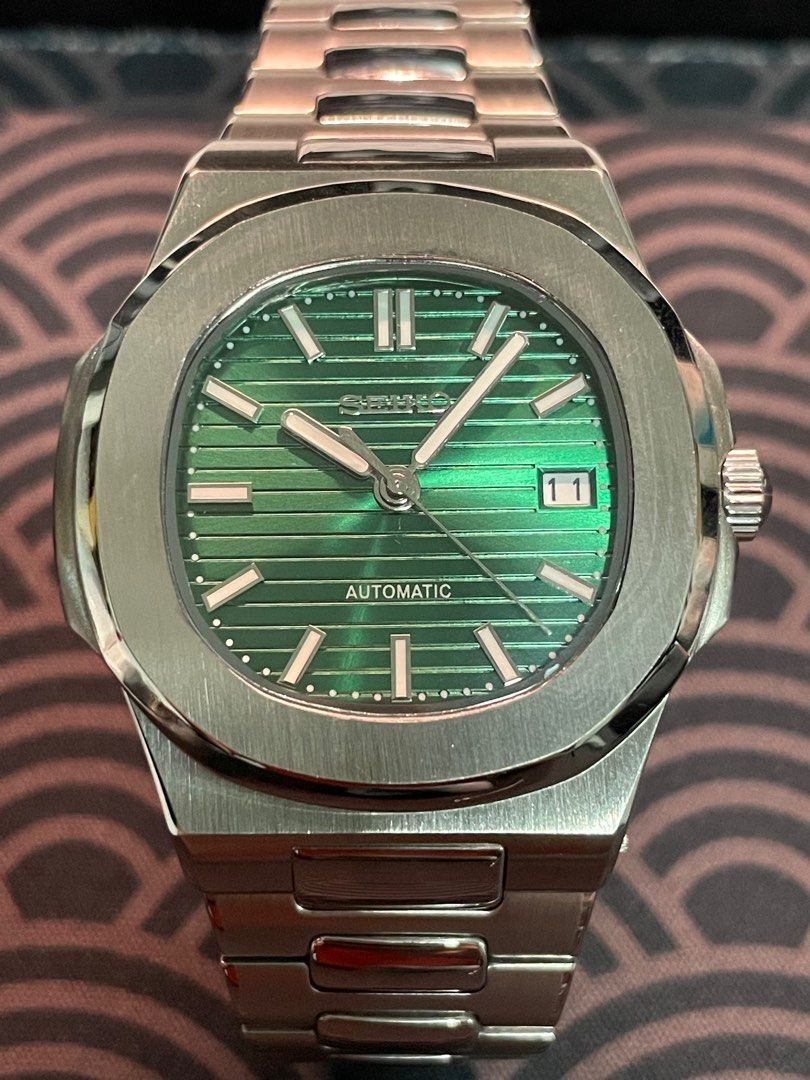 Seiko Custom Mod Nautilus 5711 Green 41mm case