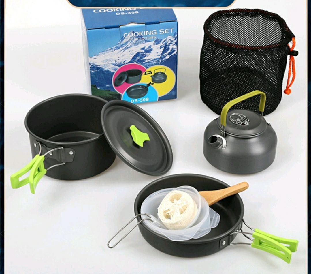 Self pickup Camping cookware set, Furniture & Home Living, Kitchenware