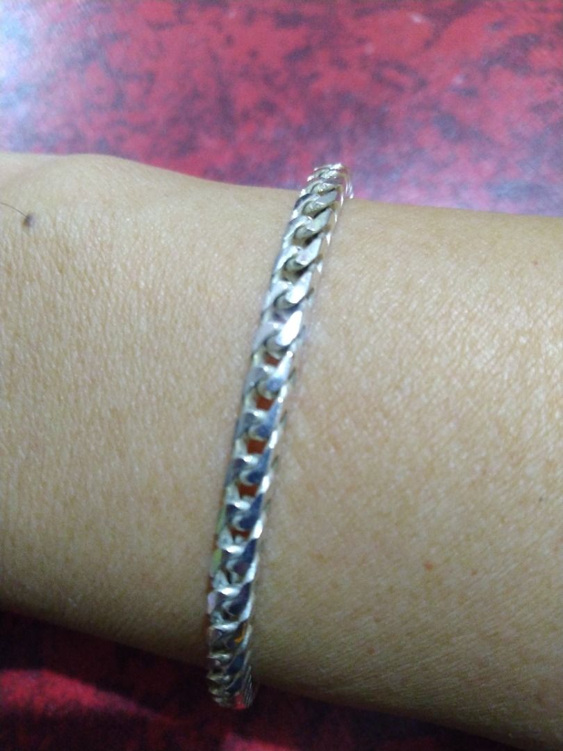 Unisilver bracelet for him hot sale
