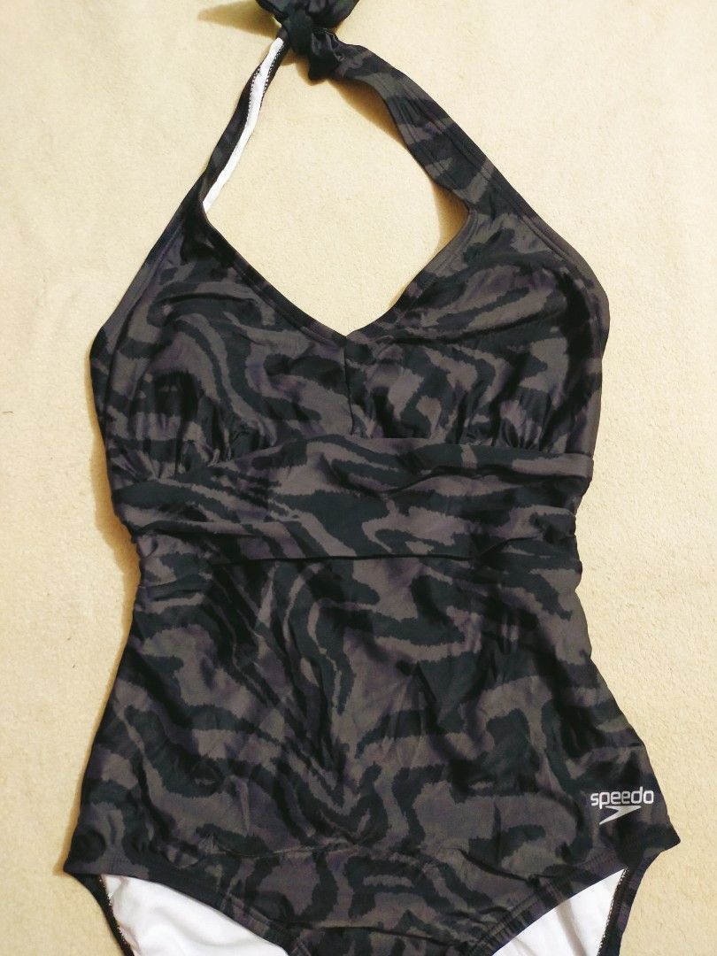 SPEEDO HALTER ONE PIECE SWIMSUIT on Carousell