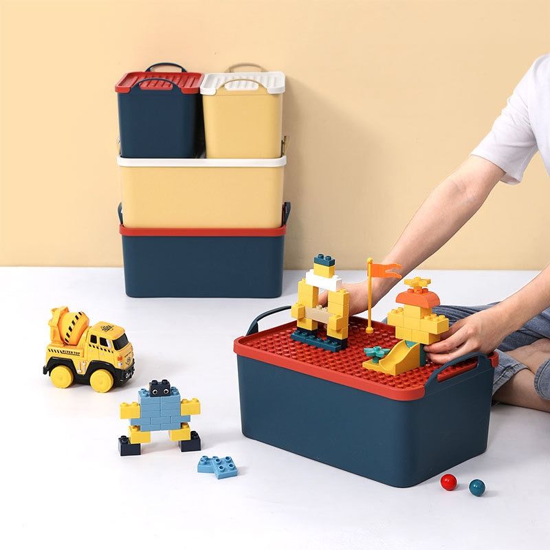 Stackable Toy Storage Box Lego Blocks Storage Container with