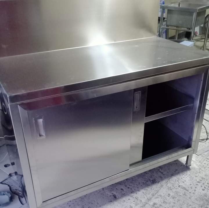 Stainless with Sliding door, Commercial &
