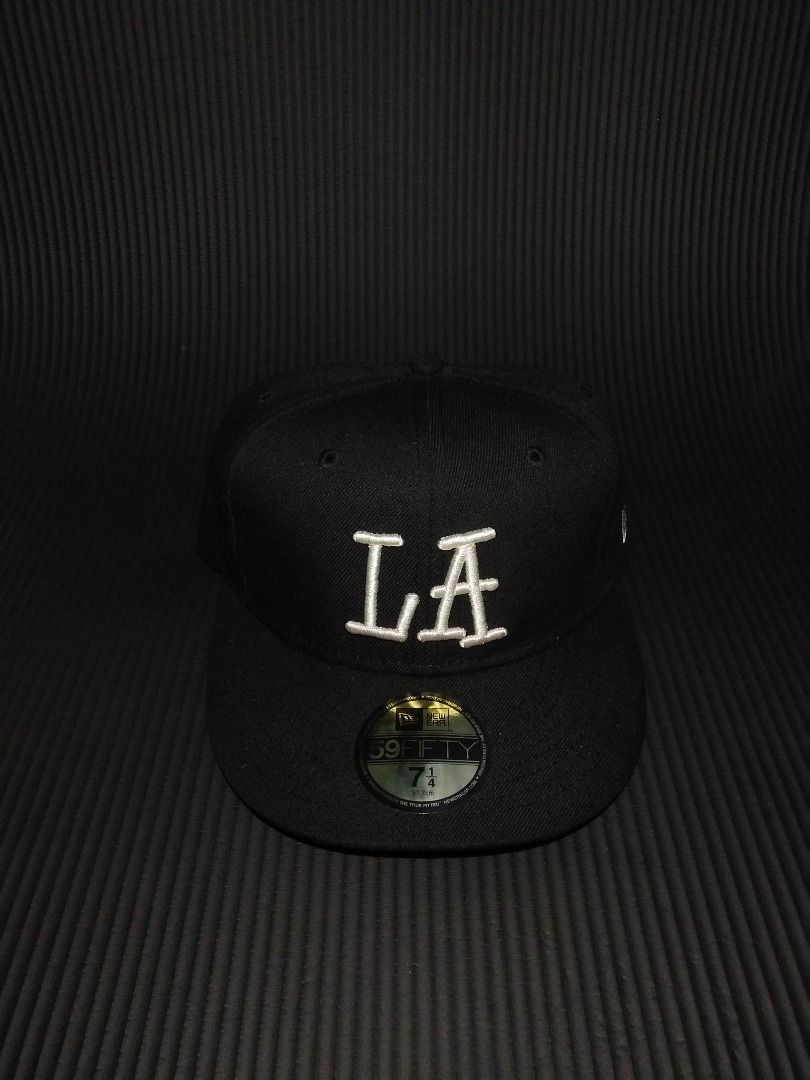 STUSSY LA NEW ERA BLACK 7 1/4 57.7cm - 帽子