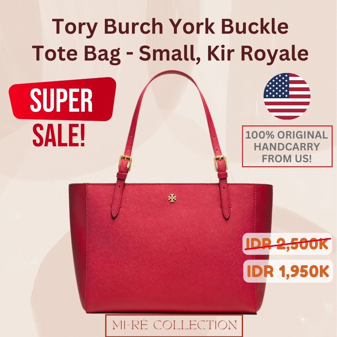 TORY BURCH TORY BURCH York Small Buckle Tote KIR ROYALE