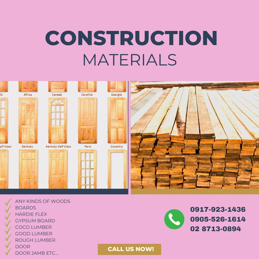 Supplier of wood, lumber, and any kind of Construction Supply