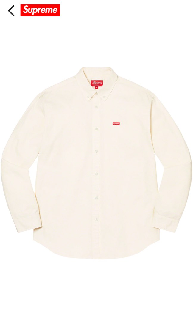 Supreme Small Box Shirt (White), Men's Fashion, Tops & Sets 