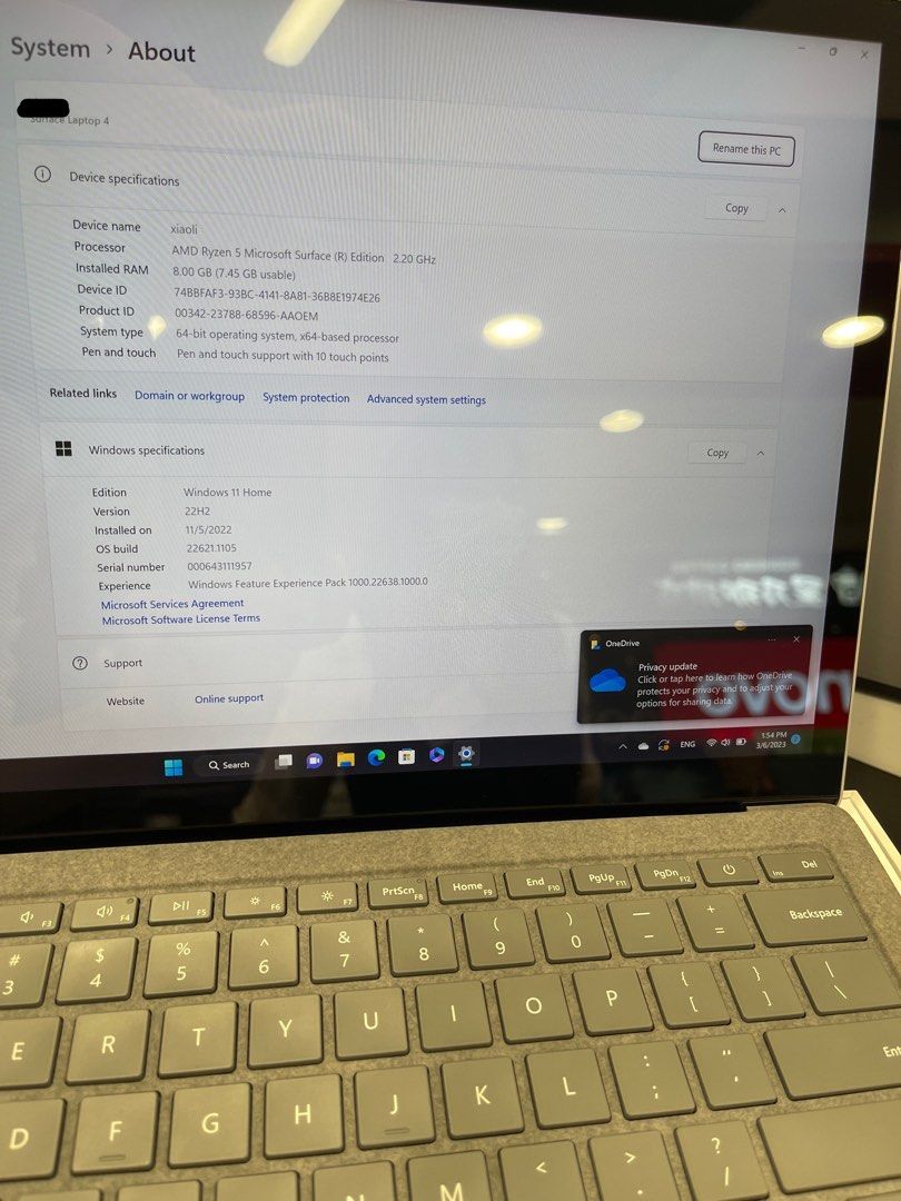 Surface laptop 4 Ryzen 5, Computers & Tech, Laptops & Notebooks on