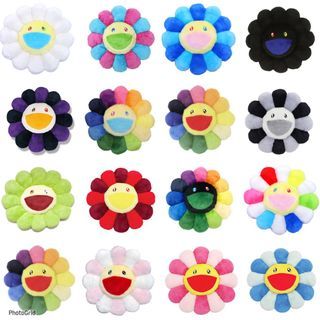 Takashi Murakami Cushion Pillow plush kaikai kiki Rainbow Flower 1m 100cm