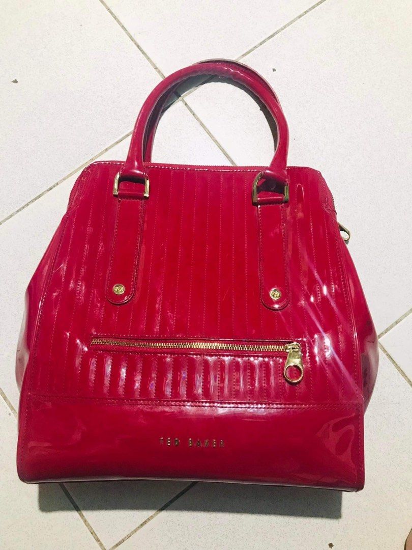 Ted baker discount red patent purse