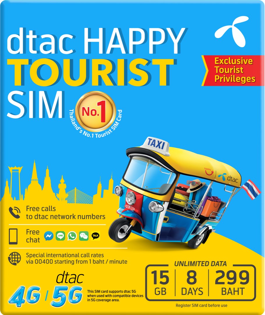 Thai Dtac sim card, Mobile Phones & Gadgets, Mobile & Gadget