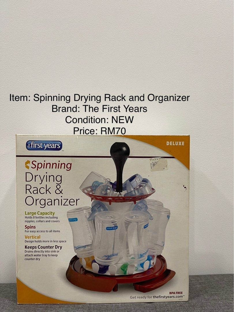 The First Years Spinning Drying Rack and Organizer Babies Kids Nursing Feeding Breastfeeding Bottle Feeding on Carousell