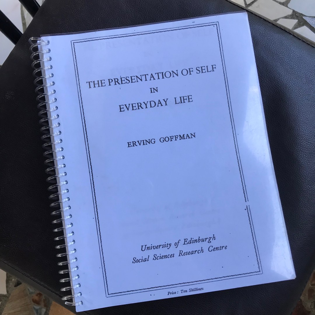 the presentation of self in everyday life quotes