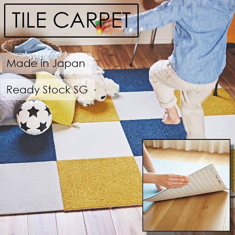 Tile Carpet Rug Floor Mat An Cozy Warm And Non Slip Kids Pets Friendly Pvc Material Furniture Home Living Decor Carpets Mats Flooring On Carou