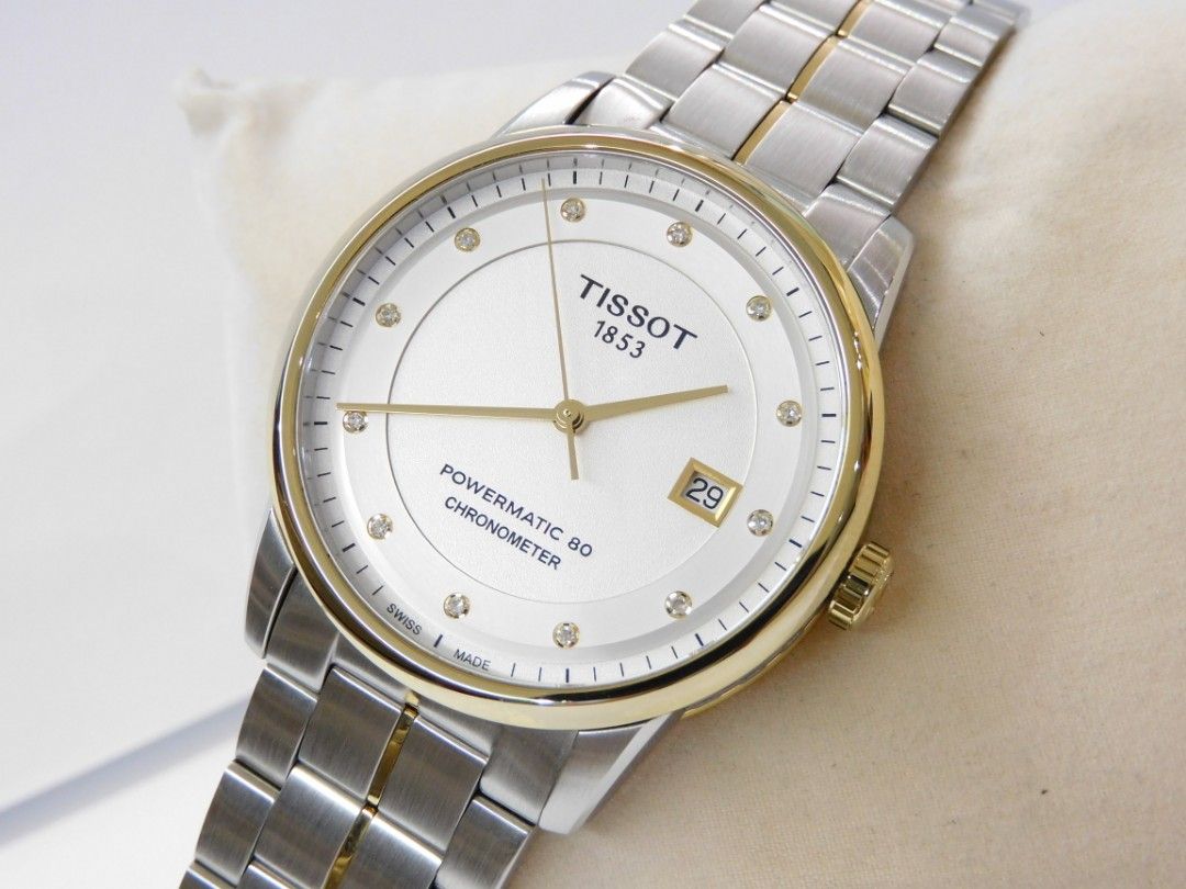 Tissot luxury diamond powermatic 80 chronometer hotsell